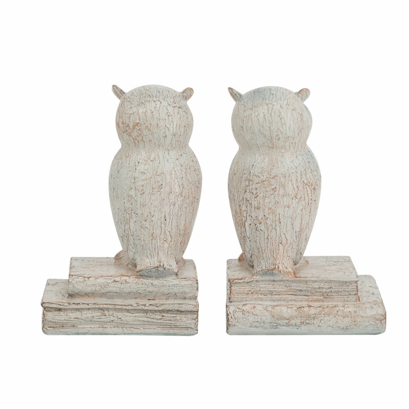 Owl Bookends (Set of 2)-Dovetailed &amp; Doublestitched