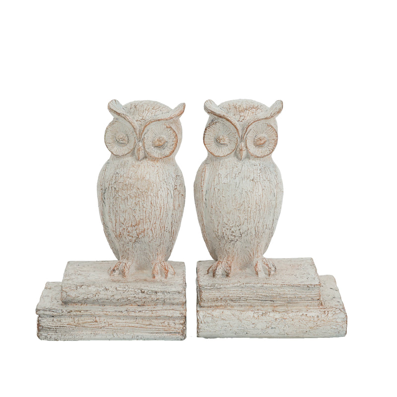 Owl Bookends (Set of 2)-Dovetailed &amp; Doublestitched