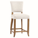 Cartier Dove Grey Linen Counter Stool in Briarsmoke