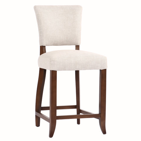 Cartier Dove Grey Linen Counter Stool in Maron