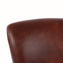 Cartier Leather Counter Stool in Maron
