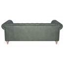 GG Green Leather Chesterfield 3 Seater Sofa