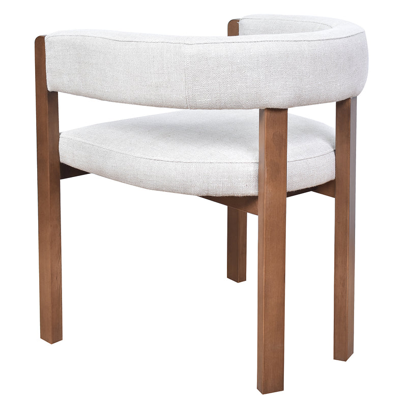 Aria Dove Grey Linen Dining Chair Maron