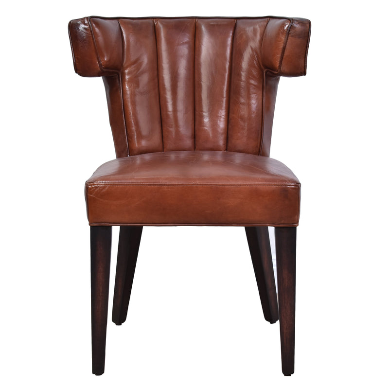 Parker Vintage Leather Dining Chair-Dovetailed &amp; Doublestitched