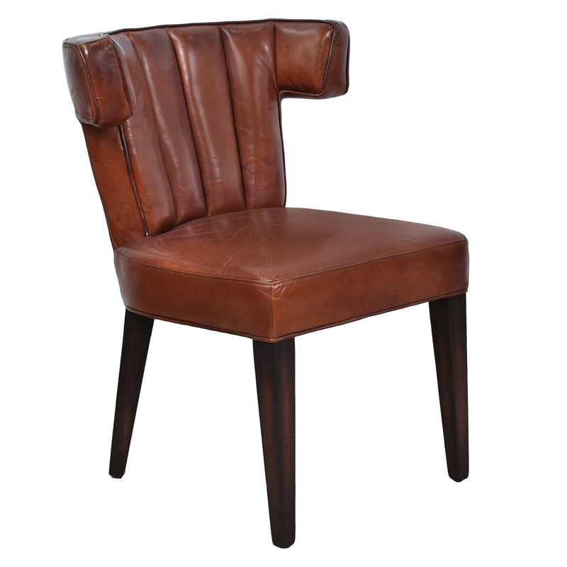 Parker Vintage Leather Dining Chair-Dovetailed &amp; Doublestitched