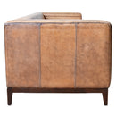 Piazza Antique Leather 3 Seater Sofa-Dovetailed &amp; Doublestitched