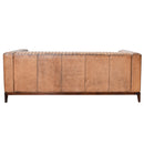 Piazza Antique Leather 3 Seater Sofa-Dovetailed &amp; Doublestitched