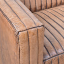 Piazza Antique Leather 3 Seater Sofa-Dovetailed &amp; Doublestitched
