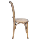Pierre Rattan Dining Chair-Dovetailed &amp; Doublestitched