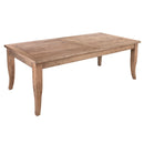 Provence Reclaimed Timber Double Extension Dining Table-Dovetailed &amp; Doublestitched