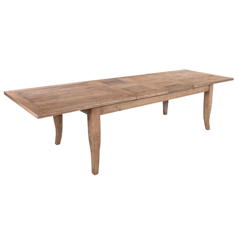 Provence Reclaimed Timber Double Extension Dining Table