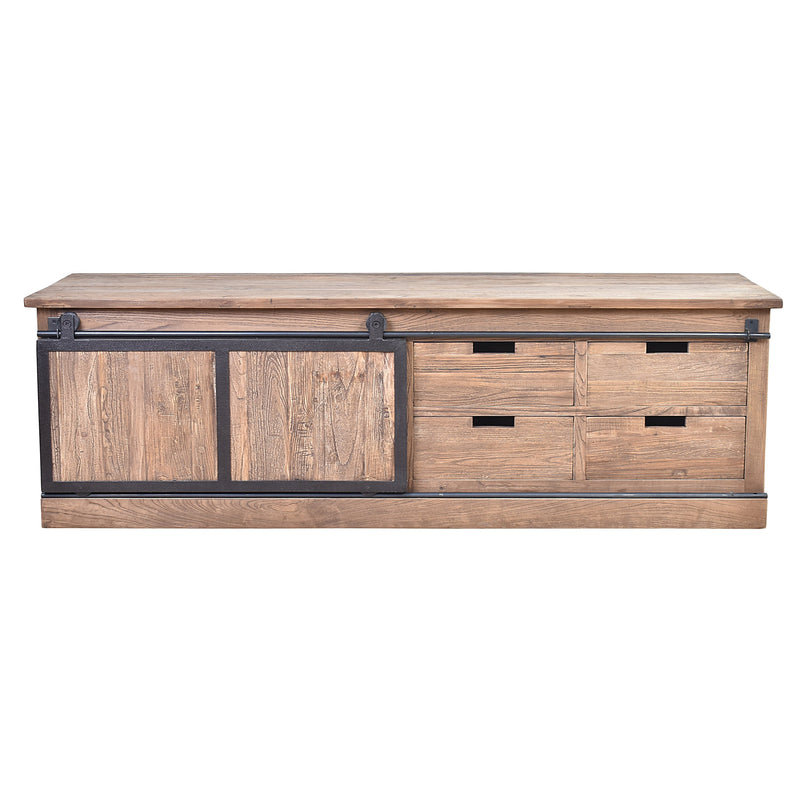 Railway Farmhouse Entertainment Unit-Dovetailed &amp; Doublestitched