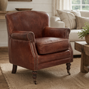 Ralston Vintage Leather Armchair-Dovetailed &amp; Doublestitched