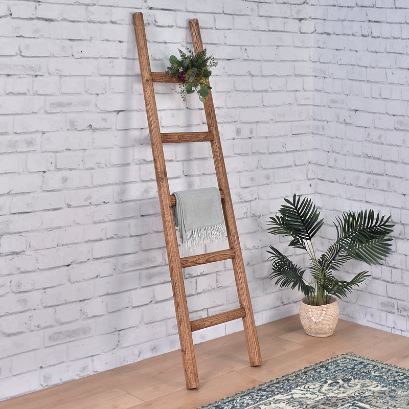 Reclaimed Elm Ladder-Dovetailed &amp; Doublestitched