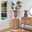 Reeded Baluster Plinth and Vase-Dovetailed &amp; Doublestitched