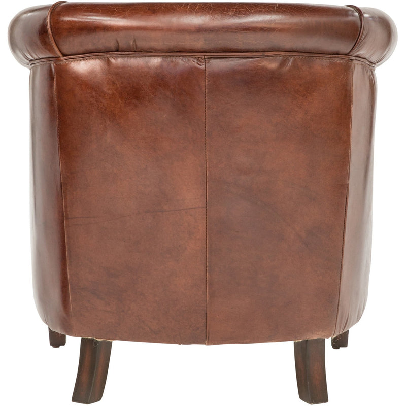 Remington Vintage Leather Tub Chair-Dovetailed &amp; Doublestitched