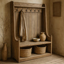 Remy Reclaimed Timber Foyer Bench-Dovetailed &amp; Doublestitched