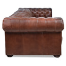 Riverstone Vintage Leather 3 Seater Chesterfield Recliner Sofa-Dovetailed &amp; Doublestitched