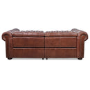 Riverstone Vintage Leather 3 Seater Chesterfield Recliner Sofa-Dovetailed &amp; Doublestitched