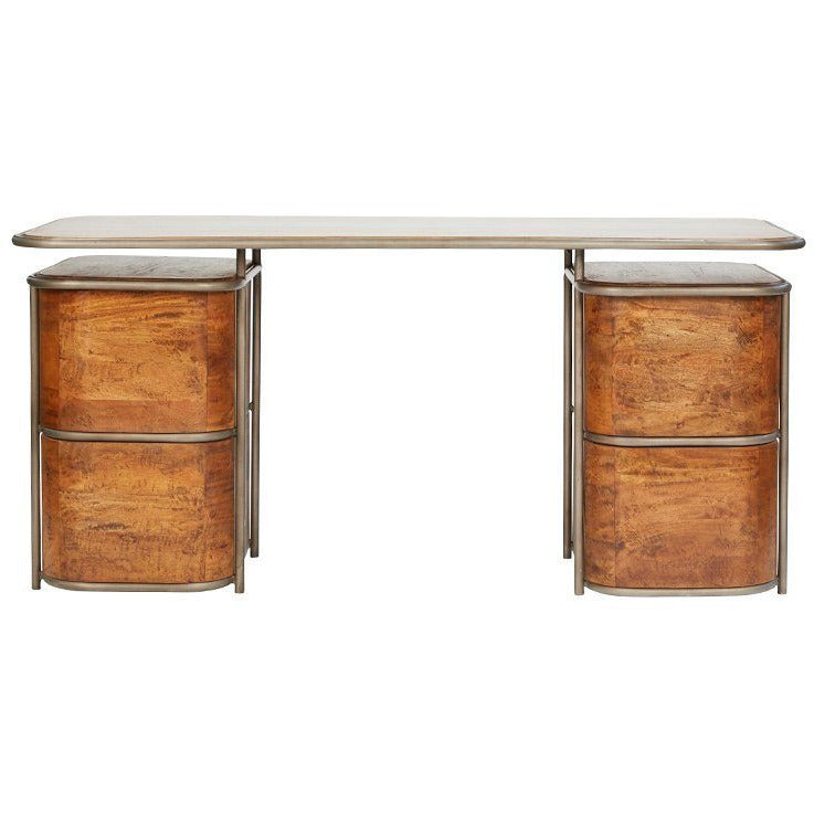 Rockafeller Art Deco Desk-Dovetailed &amp; Doublestitched