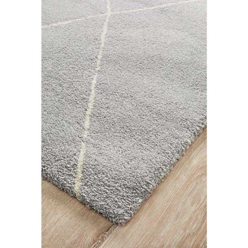 Rug Culture Broadway 931 Silver 2.3x1.6-Dovetailed &amp; Doublestitched