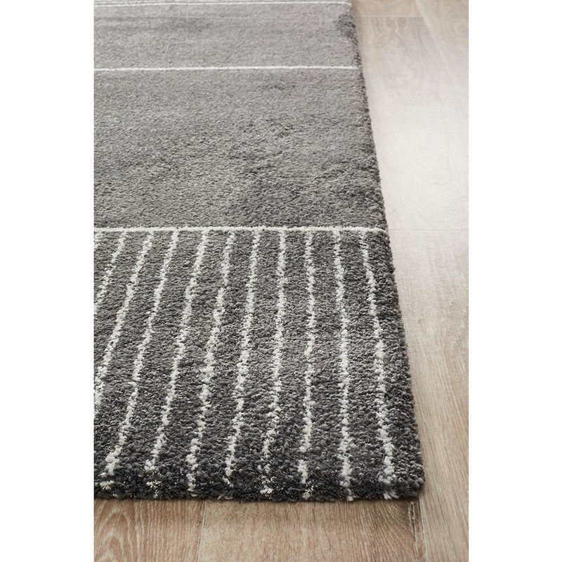 Rug Culture Broadway 935 Charcoal 2.3x1.6-Dovetailed &amp; Doublestitched