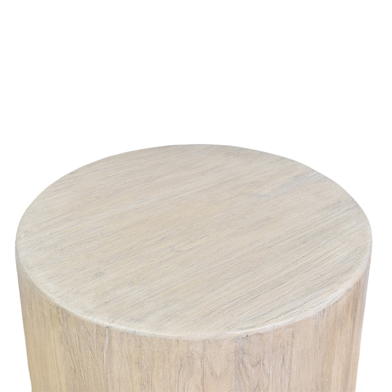 Rustic Round Side Table-Dovetailed &amp; Doublestitched