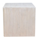 Rustic Square Elm Side Table-Dovetailed &amp; Doublestitched