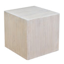 Rustic Square Elm Side Table-Dovetailed &amp; Doublestitched