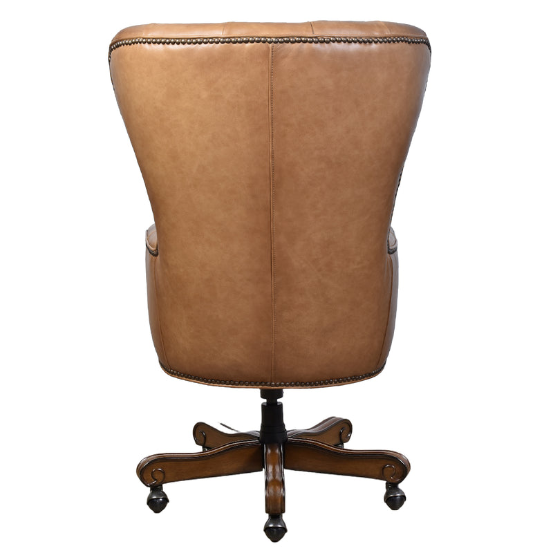 Maddox Tan Leather Desk Chair