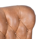 Maddox Tan Leather Desk Chair
