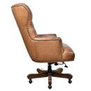 Maddox Tan Leather Desk Chair