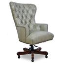 Maddox Sage Green Leather Desk Chair