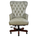 Maddox Sage Green Leather Desk Chair