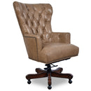 Maddox Nutmeg Brown Leather Desk Chair