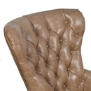 Maddox Nutmeg Brown Leather Desk Chair