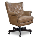 Churchill Nutmeg Brown Leather Desk Chair