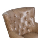 Churchill Nutmeg Brown Leather Desk Chair
