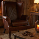 Sancroft Vintage Leather Wingback Armchair