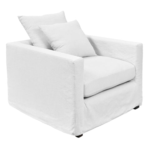 Savoy Slip Cover Armchair in Cloud