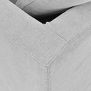 Savoy Slip Cover Armchair in Slate Grey-Dovetailed &amp; Doublestitched