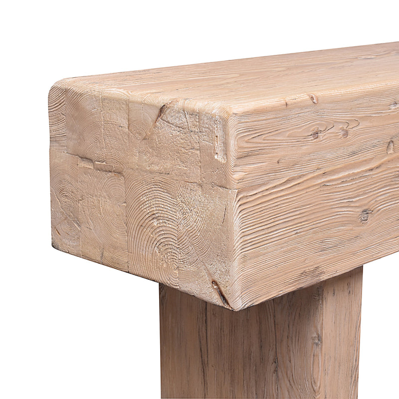 Slab Bench 160-Dovetailed &amp; Doublestitched