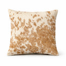 Speckled Brown Cowhide Cushion-Dovetailed &amp; Doublestitched