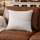 Speckled Grey Cowhide Cushion-Dovetailed &amp; Doublestitched