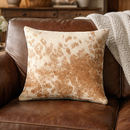 Speckled Brown Cowhide Cushion