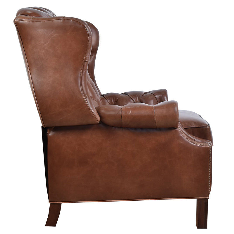 Spencer Leather Recliner-Dovetailed &amp; Doublestitched