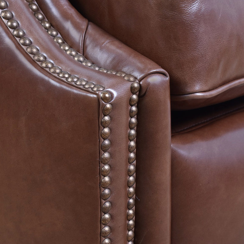 Spencer Leather Recliner-Dovetailed &amp; Doublestitched