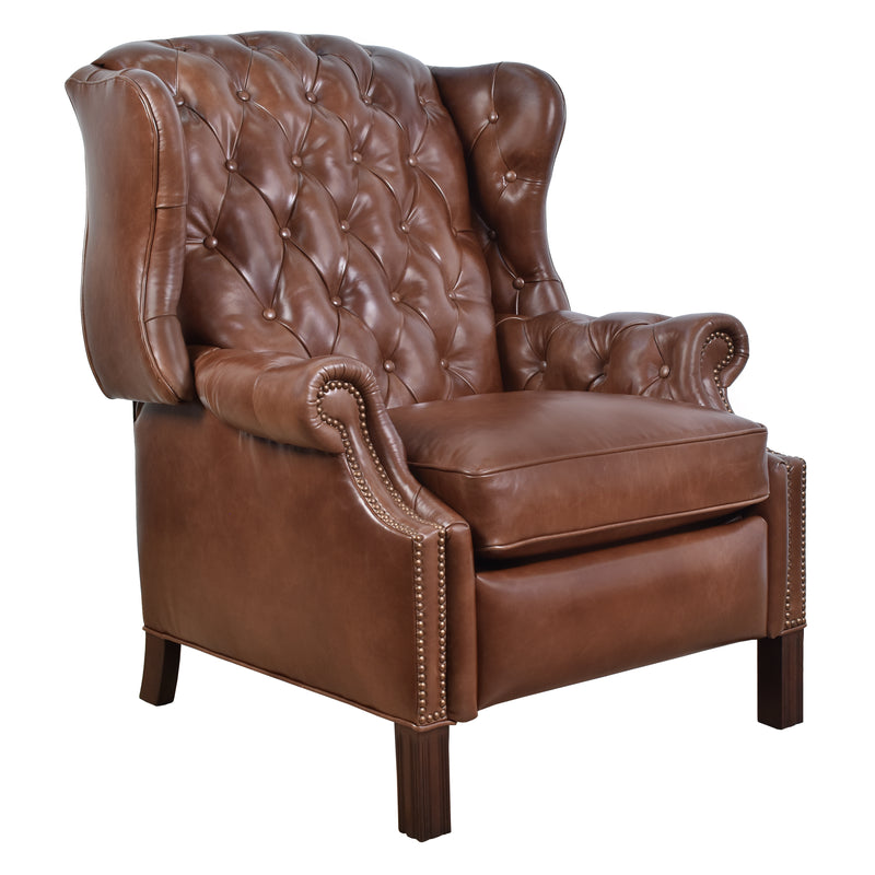 Spencer Leather Recliner-Dovetailed &amp; Doublestitched