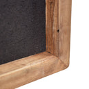 Stacked Timber Wall Art 62x62 - White on Black-Dovetailed &amp; Doublestitched