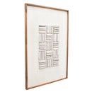 Stacked Timber Wall Art 82x122 - White on White-Dovetailed &amp; Doublestitched